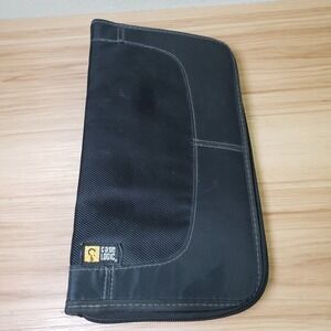 Case Logic Zip Around CD Holder Case Black Basic Disc‎ Portfolio Retro 2000s 90s